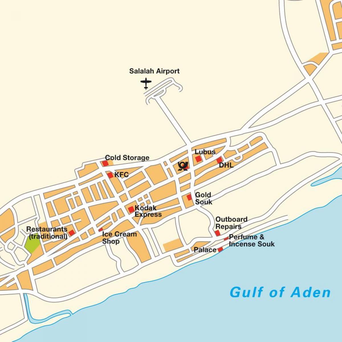 kaart van salalah Oman