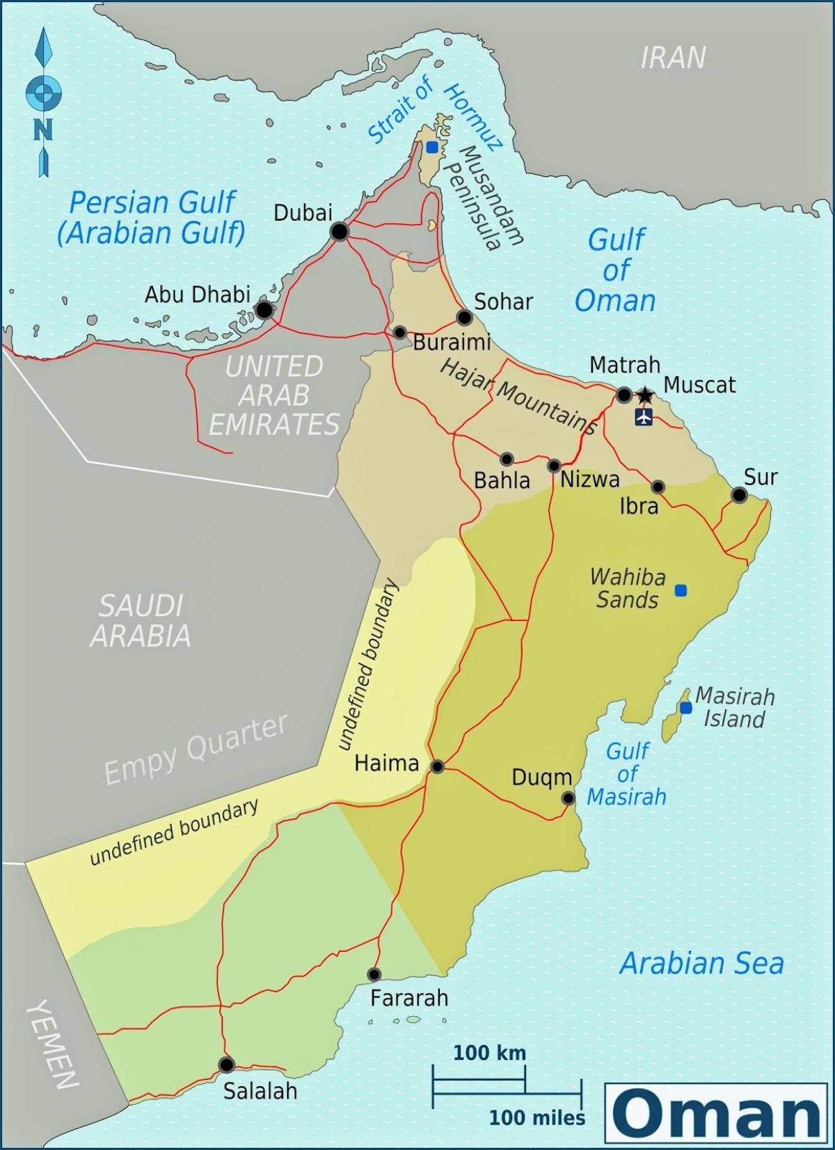 kaart van duqm Oman